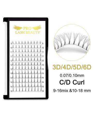 Shop 3D 4D 5D 6D Finished Eyelash Extensions | 0.07 & 0.10 Volume Options | 15mm Length | International Shipping - Buy Online on GoSupps.com