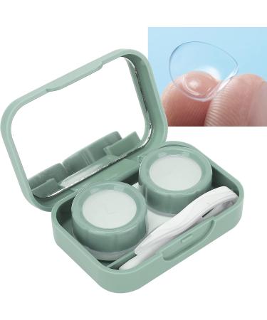 ZJchao Cute Green Lens Case - Portable Travel Holder Box & Mirror Storage Kit for Easy Use - Buy Online on GoSupps.com