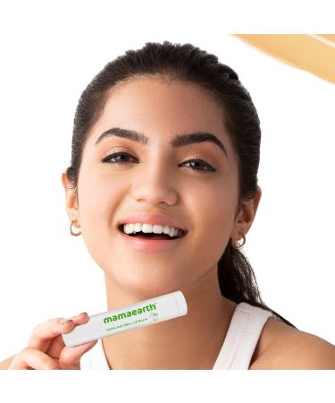 Mamaearth Nourishing Lip Balm with Vitamin E & Shea Butter | 100% Natural Lip Care | Deep Moisturization & Soft Lips | 0.14 oz (4 g) - Buy Online on GoSupps.com