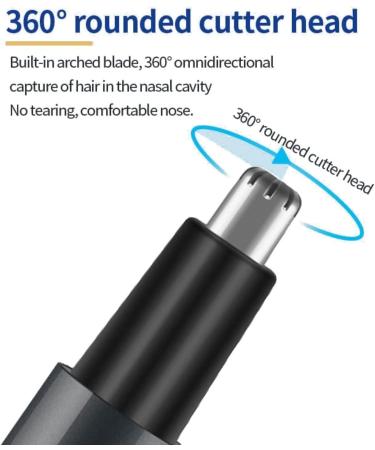 USB Rechargeable Ear Nose Hair Trimmer - Painless & Multi-Function for Men & Women - Black - Buy Online on GoSupps.com
