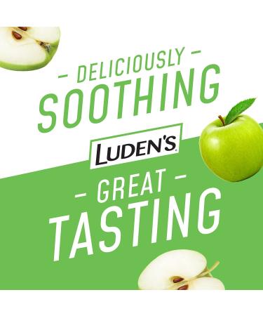 Luden's Green Apple Throat Drops - 25 Count Pack for Soothing Relief - Buy Online on GoSupps.com