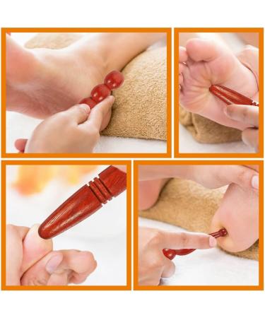 MipCase 4-Piece Wooden Acupuncture & Acupressure Sticks | Gua Sha Massage Device | Manual Wood Tools for Targeted Massage - Buy Online on GoSupps.com
