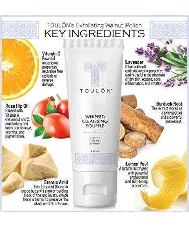 Exfoliating Scrub Set | Natural Spa Bath & Shower Kit for Men & Women | Anti-Aging Face Cleanser & Walnut Body Scrub | Perfect Skin Care Gift Set - Buy Online on GoSupps.com