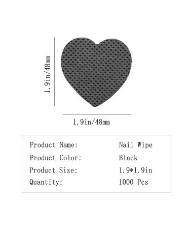 1000 PCS Lint Free Nail Wipes - Nail Polish Remover & Lash Extension Supplies - Perfect for Gel Polish & Eyelash Glue Cleanup - Black - Buy Online on GoSupps.com