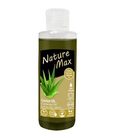 Nature Max Cactus Oil Natural Pure for Hair Skin Care Cold Pressed Egyptian Oils Undiluted Arabic Herbal Herb Egypt Herbs No Additives No Gmo Kosher Halal ( 1 Pack 3.38 oz / 100 ml )  - Buy Online on GoSupps.com