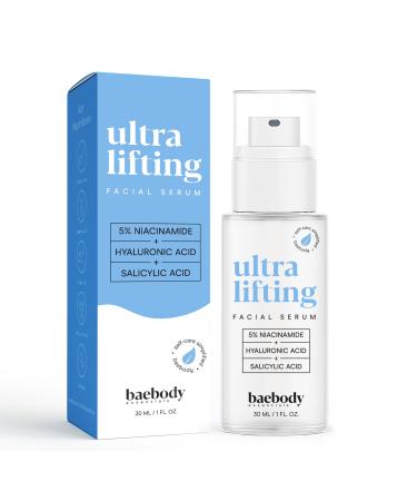 Baebody All-In-One Niacinamide with Peptides Serum for Face Gentle Niacinamide Serum with Salicylic and Hyaluronic Acid Made for All Skin Types 30 mL