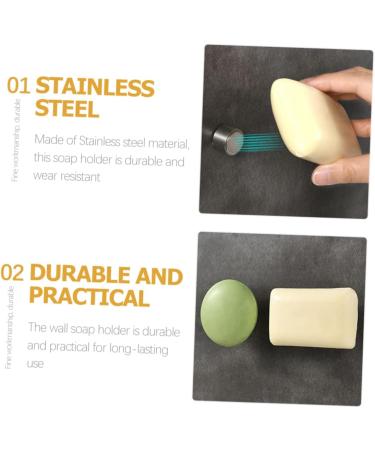 Ciieeo 6 Pcs Magnetic Soap Holder Soap Holder Wall Soap Drying Holder Caps Shower Soap Magnetic Holder for Bar Soap Bar Soap Holder Stainless Steel Bath Products Household - Buy Online on GoSupps.com