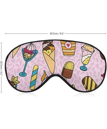 Ice Cream Sleep Mask - Adjustable Strap, Blocks Light, Perfect for Travel - Men and Women - Buy Online on GoSupps.com