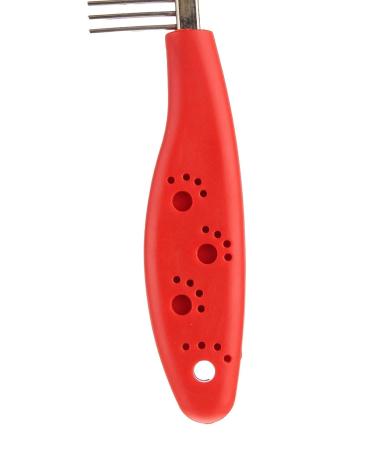 Lukis Stainless Steel Dog & Cat Comb - Coarse Teeth Grooming Tool | Red - Ideal for International Shipping - Buy Online on GoSupps.com