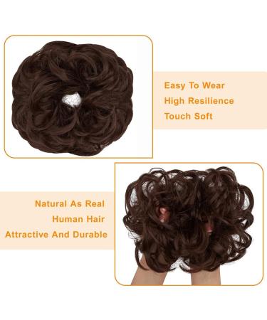 Dark Auburn Messy Bun Hair Piece Updo Scrunchie Extension - Women's Ponytail Accessory | 1 PCS 13 - Buy Online on GoSupps.com