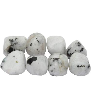 Rainbow Moonstone Tumbled Stones - 5 Piece Healing Crystals Set for Beginners - Buy Online on GoSupps.com