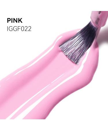 MEGIOR Pink Gel Nail Polish 15ml Light Pink Gel Polish High Gloss Soak Off UV LED Nail Gel Polish for Nail Art Manicure Salon DIY Home Gift for Girls - Buy Online on GoSupps.com