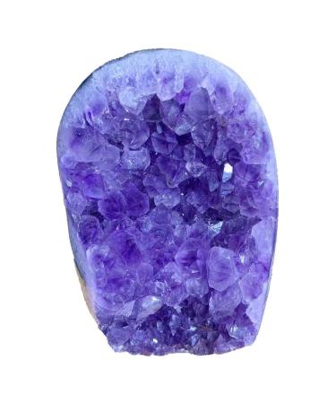 300G-2400G Natural Purple Crystal Geode Rough Stone Amethyst Cluster Freeforms 1pc Suitable for Furniture Decoration Crystal Cluster (Color : 600-690g)