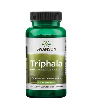 Swanson Triphala Cleanse Detox GI Tract 500 mg 100 Capsules (Caps)