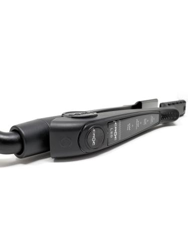 CROC LED Black Titanium Flat Iron 1 Inch - Premium Hair Straightener for Sleek Styles | International Shipping Available - Buy Online on GoSupps.com