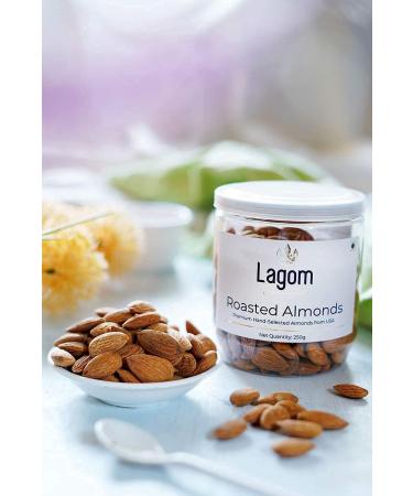 Lagom Gourmet Roasted & Salted California Almonds (Badam) 250g - Buy Online on GoSupps.com