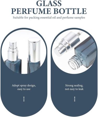 FRCOLOR 4pcs 10ml Refillable Perfume Bottles - Portable Glass Spray Bottles with Metallic Caps & Pipette for Essential Oils | Perfect for Travel & Home Use - Buy Online on GoSupps.com
