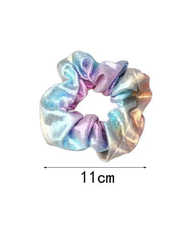 Berglink 8 Pieces Metallic Hair Ties - Shiny Hair Bands & Scrunchies for Women & Girls | Stylish Hair Accessories - International Shipping Available - Buy Online on GoSupps.com