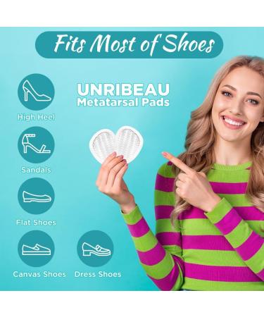 Ball of Foot Cushions for Women - Non-Slip Metatarsal Pads & Gel Inserts for All-Day Comfort and Pain Relief (3 Pairs Clear) - Perfect for High Heels - Buy Online on GoSupps.com