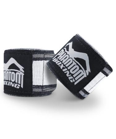 Phantom Boxing Bandages - Boxing Bandages Muay Thai MMA Boxing Handwraps - Various Colors MT-Pro - Black - 450cm 450.0 centimeters