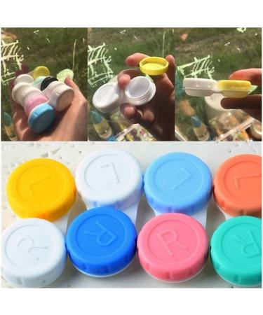 5 PC Hard Shell Contact Lens Case - Travel Kit for Cosmetic Lenses - Random Colors - Buy Online on GoSupps.com