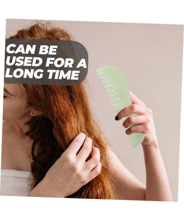 Frcolor Jade Comb Set - Scalp & Facial Massage Tools for Deep Relaxation & Gua Sha Therapy - Buy Online on GoSupps.com
