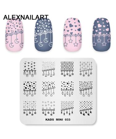 4-Piece Nail Stamping Plate Set - Leaf Watermelon & Gem Patterns for DIY Nail Art | International Shipping - Buy Online on GoSupps.com