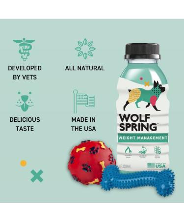 Natural Weight Loss & Joint Support Dog Vitamin Supplement - Wolf Spring 10 oz 12 Pack - Buy Online on GoSupps.com