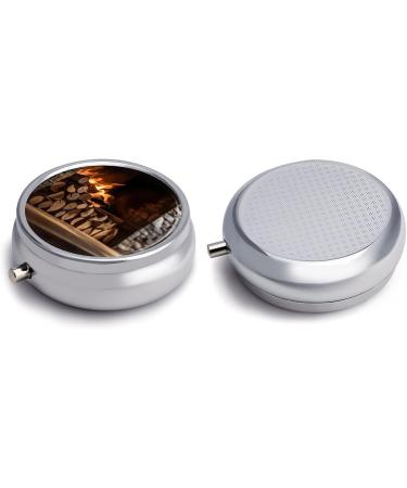 Portable 3 Compartment Wooden Pill Box - Travel-Friendly Pill Organizer for Purse & Pocket - Buy Online on GoSupps.com