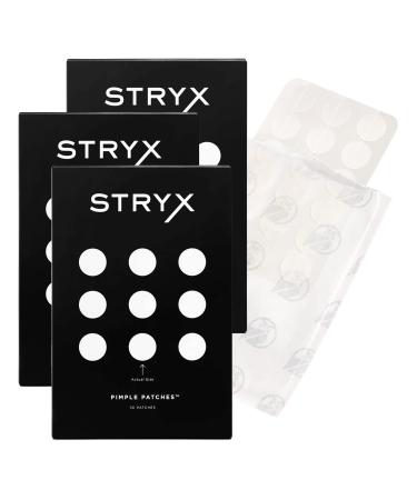 Stryx Hydrocolloid Acne Pimple Patches for Men 3-Pack - Great for Breakouts Zits Blemishes Whiteheads & Reducing Redness - Designed for Men s Larger Pores - Ultra-Thin Invisible Application