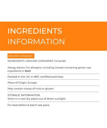 Hides Fine Foods Ground Coriander 500g - GMO Free - Vegetarian Friendly - Spice Staple for Indian, Southeast Asian, and Mexican Cuisine - Buy Online on GoSupps.com