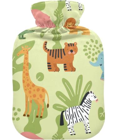 Buy Naanle Jungle Animals Tiger Hot Water Bottle - 2L Transparent Heat Therapy for Pain Relief | Ideal for Bed & Hand/Foot Comfort - Buy Online on GoSupps.com