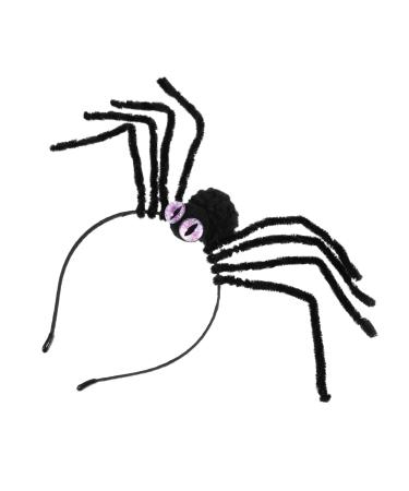 MAGICLULU Spider Headband Black Tiara Festival Headpiece Goth Headbands Unique Hair Decor Spider Headpiece Hair Accessories Ladies Headbands Polyester Make up Apparel Purple 30X23CM Purple