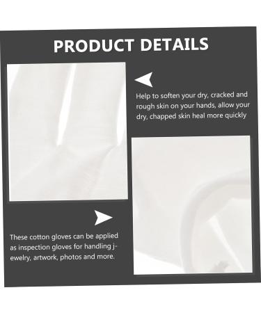Ipetboom 15 Pairs Overnight Moisture Gloves Cotton Gloves Stretchable Cloth Gloves Hydrating Gloves Womens Gloves Winter Hand Spa Winter Gloves Cutting Miss Moisturizing Mask White - Buy Online on GoSupps.com
