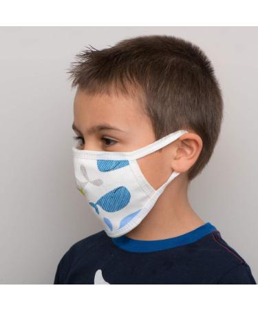 KaWaii Kids Face Cloth Masks for Children & Teens (2-5T) - 4-Layer Waterproof Cotton Pack of 6 + 6 PM2.5 Pads Fun Animal Designs - Buy Online on GoSupps.com