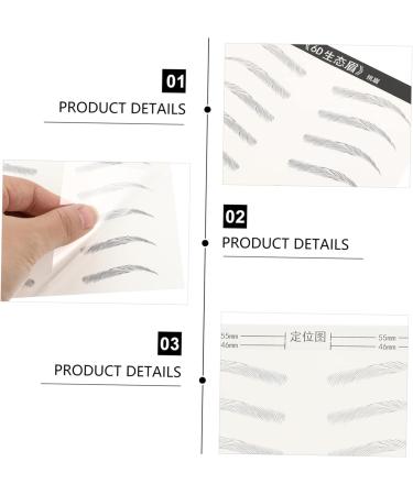  HONMEET 18Pcs Eyebrow Stickers Eyebrow Stencils Makeup Gadgets Eyebrow Stickers Water Transfer Forehead Paper Water Transfer Eyebrow Size 3d - Buy Online on GoSupps.com