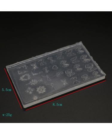 MCAORI 3D Nail Art Mold with Bowknot Patterns Template Carving Sticker Stencil Tools Creative Stunning Nail Decorations Moulds - Buy Online on GoSupps.com