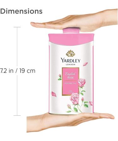 Yardley London Fresh Floral Fragrance Locked in a Fine & Silky Perfumed Talcum Powder (Yardley London English Rose Pack of 3 250Gram) - Buy Online on GoSupps.com