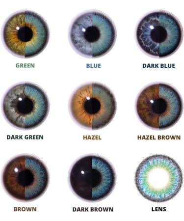 Buy ChromaView Sapphire Blue Colored Contact Lenses - Daily Wear No Prescription Needed | International Shipping Available - Buy Online on GoSupps.com