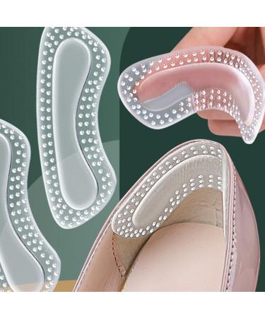 4 Pairs Heel Grips for Women - Cushion Inserts for Loose Shoes | Heel Pads for Too Big Shoes - Gel Comfort Solutions - Buy Online on GoSupps.com