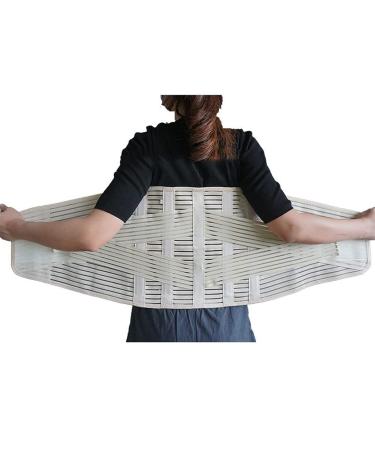 Extra-Wide Back Brace for Lower Back Pain Relief | Lightweight Lumbar Support Belt for Men & Women | X-Large Gray - Ideal for Daily Activities - Buy Online on GoSupps.com