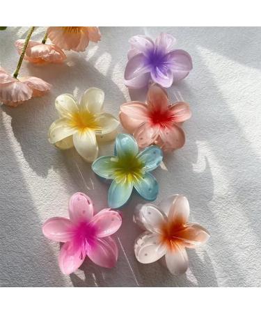 2023 Hawaiian Flower Hair Claw Clips - Strong Hold for Women with Thick & Thin Hair - Fabulous Color - Great Gift Idea - Buy Online on GoSupps.com
