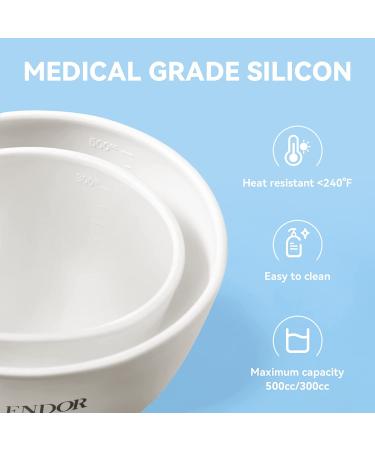 9-in-1 Face Mask Mixing Bowl Set with Brushes & Tools - White | FASPLENDOR - Buy Online on GoSupps.com