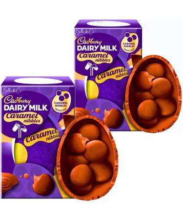 2x Caramel Nibbles Chocolate Easter Eggs | Easter Eggs For Kids | Perfect for Easter Gift | Perfect for Egg Hunt | Chocolate Gifts | Chocolate Easter Egg 2024 | Easter Party | 96g - Buy Online on GoSupps.com