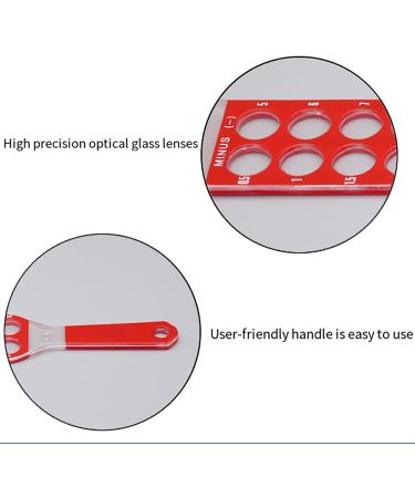 Optical Retinoscopy Rack Lens Set Retinoscopy Bars with a Nylon Pocket Red for Myopia Black for Hyperopia for The Quick Examination of Diopter of Spectacles 2 Bars 32 Lenses  - Buy Online on GoSupps.com