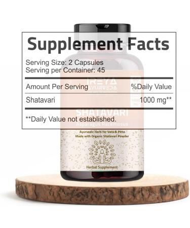 Shatavari Capsules for Women (90 Capsules) - Organic Herbal Supplement | Non-GMO, Gluten Free | 1000mg Vegan Caps - Buy Now - Buy Online on GoSupps.com