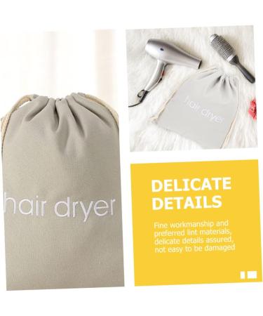 Baluue 4pcs Hair Dryer Storage Bag Hairdryer Hair Dryer Travel Bag Canvas Totebags Light Grey Fabric - Buy Online on GoSupps.com