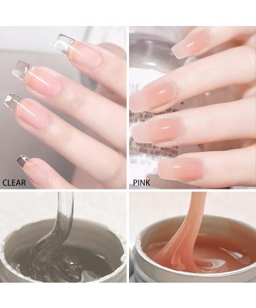 Lofuanna Builder Gel Bottle Set 56G - LED/UV Gel for Nail Art | 100 Templates & Nail Brush | Perfect for Gel & Artificial Nails - Buy Online on GoSupps.com