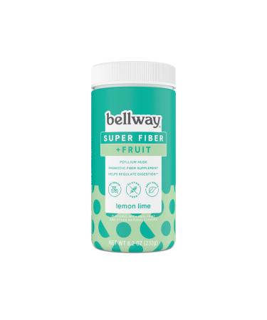 Bellway Fiber Super Fiber Powder + Fruit, Sugar-Free Psyllium Husk Fiber Supplement Powder, Lemon Lime, 8.2 oz