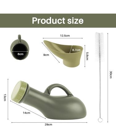 Buy Payfully Urine Bottles for Men & Women - 1000ml Leak-Proof Urinal with Lids & Brushes | Ideal for Camping & Emergencies - Fast International Shipping - Buy Online on GoSupps.com